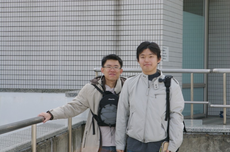 Chunmeng and Urushidani-san posing for a picture before we go into the aquarium.